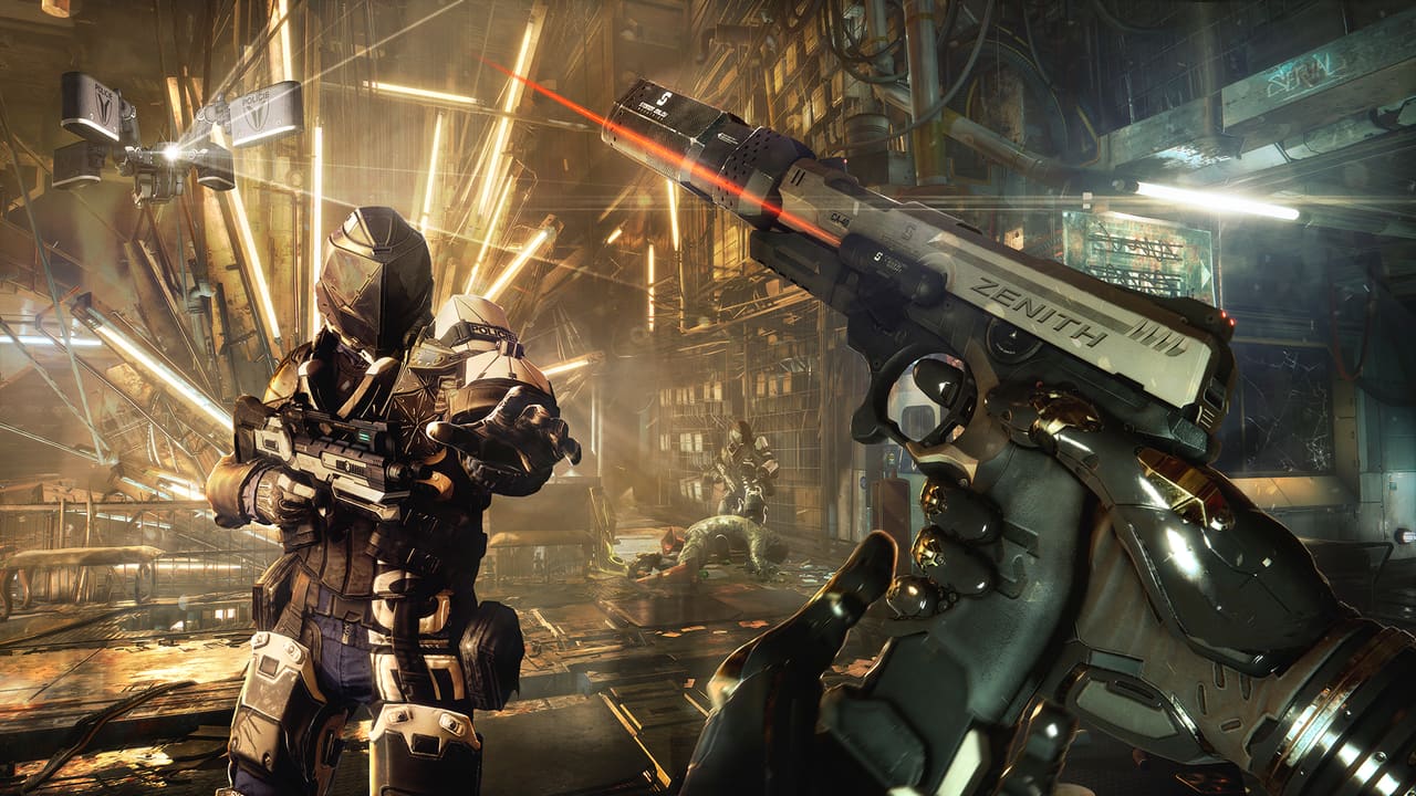 Mankind Divided — gun customization and loadout screen
