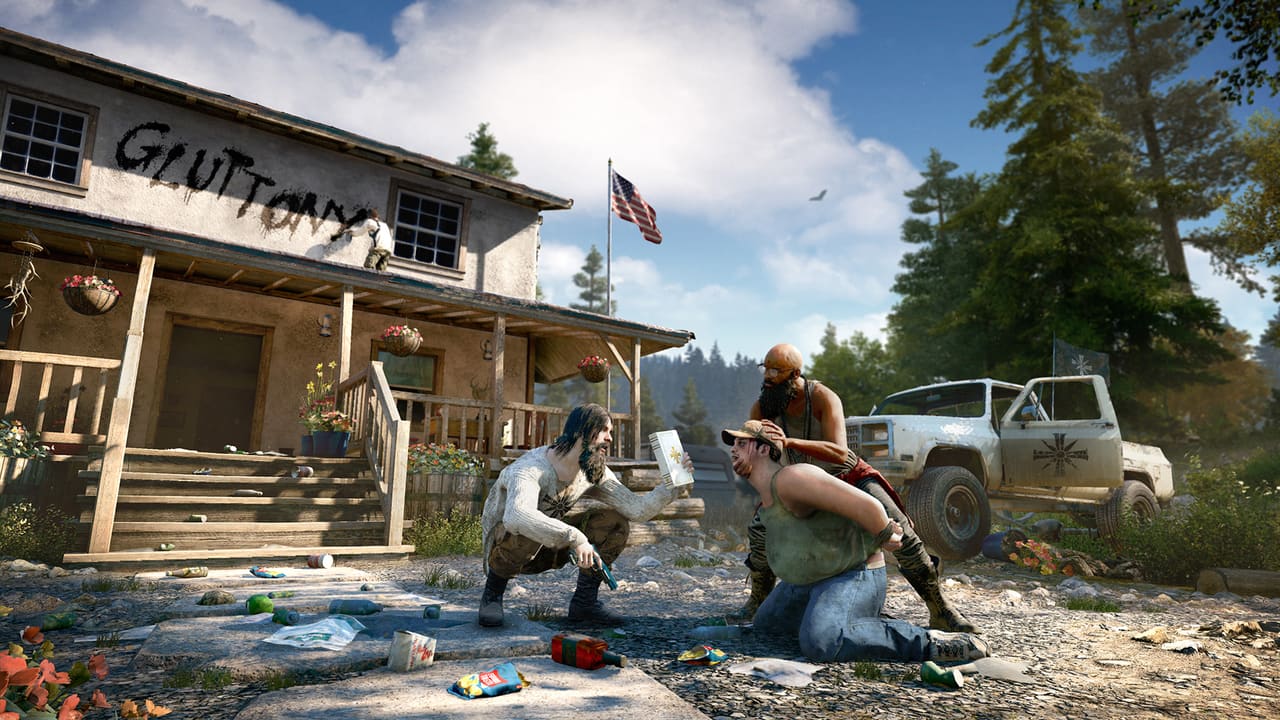 Far Cry 5 — two-player co-op gameplay moment