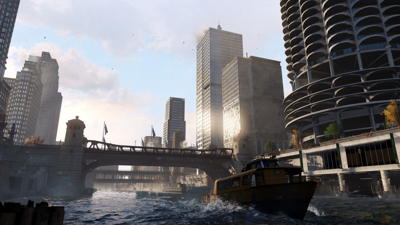 Watch_Dogs — open world driving through rain-slicked Chicago streets