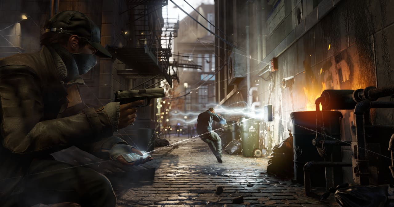 Watch_Dogs — ctOS profiling system showing citizen personal data overlay